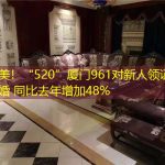 甜美！“520”厦门961对新人领证完婚 同比去年增加48%
