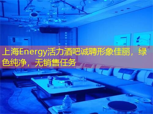 上海Energy活力酒吧诚聘形象佳丽，绿色纯净，无销售任务