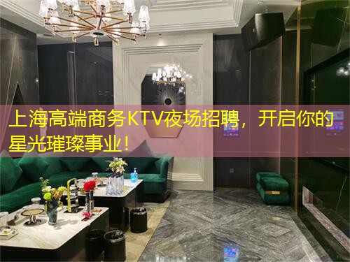 上海高端商务KTV夜场招聘，开启你的星光璀璨事业！