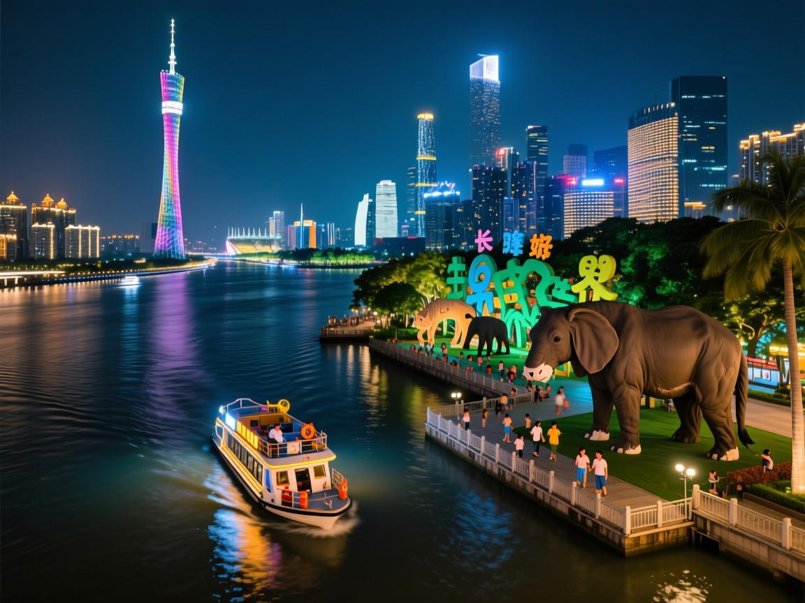 广州去哪里玩儿好玩?长隆野生动物世界亲子游如何安排,珠江夜游浪漫夜景怎样体验最超值