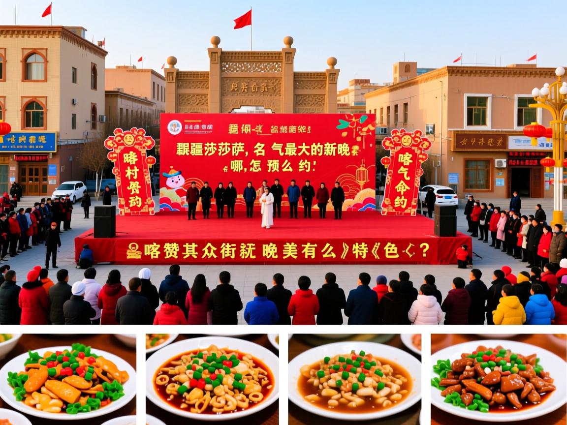 新疆莎车,名气最大的新年活动在哪,群众村晚怎么预约,喀赞其街美食有哪些特色?