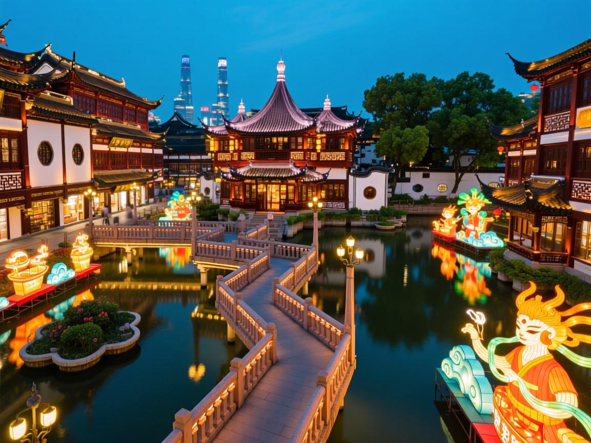 上海豫园商城2025景点全攻略：九曲桥如何拍大片，灯会几点开始，附近美食有哪些